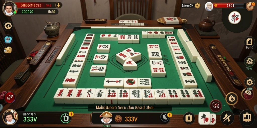 Screenshot gameplay 333V menampilkan tantangan Mahjong yang menarik.