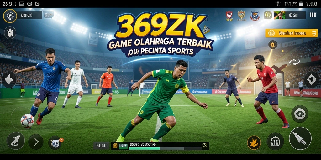 Tampilan utama gameplay seru dalam 369ZK dengan aksi olahraga intens.