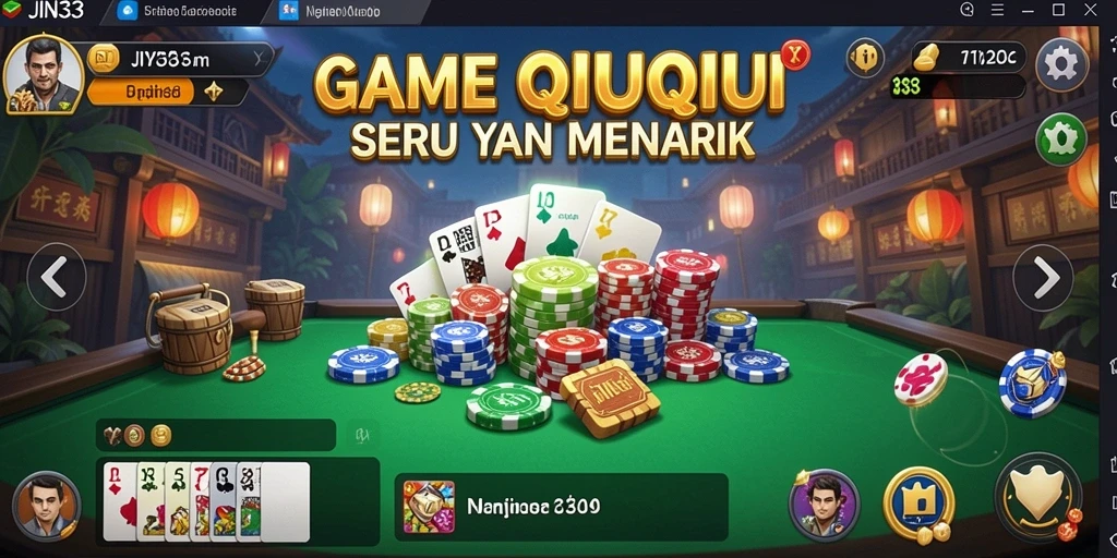Gameplay menegangkan dari JIN33 dalam pertarungan QiuQiu.