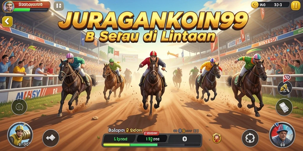 Tampilan menarik dari gameplay balapan JURAGANKOIN99.