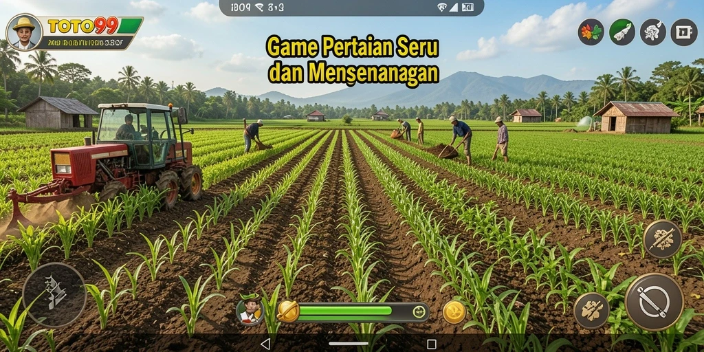 Screenshot gameplay pertanian TOTO99 yang menarik dan interaktif.