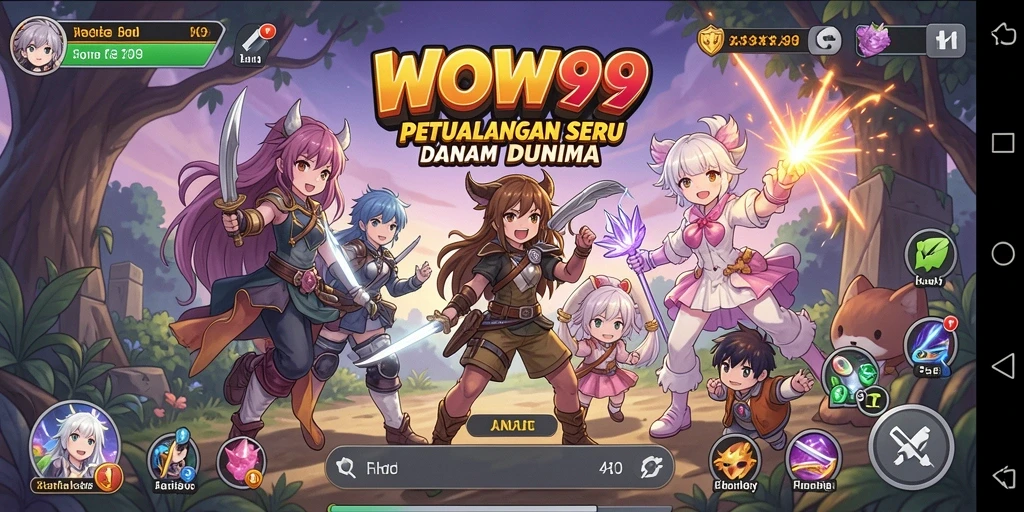 Tampilan screenshot WOW99 menampilkan pertarungan seru dalam dunia Anime.